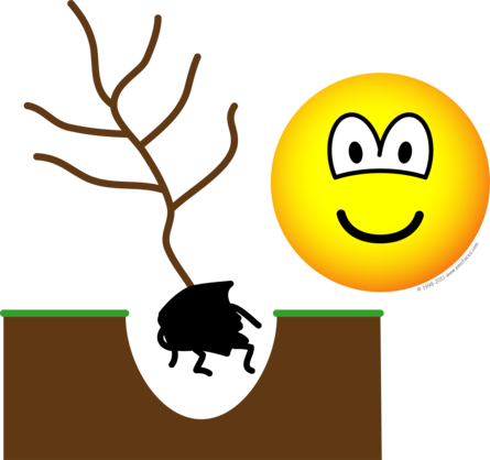 Tree planting emoticon